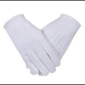 White Masonic, Police, Band, Waiter Gloves